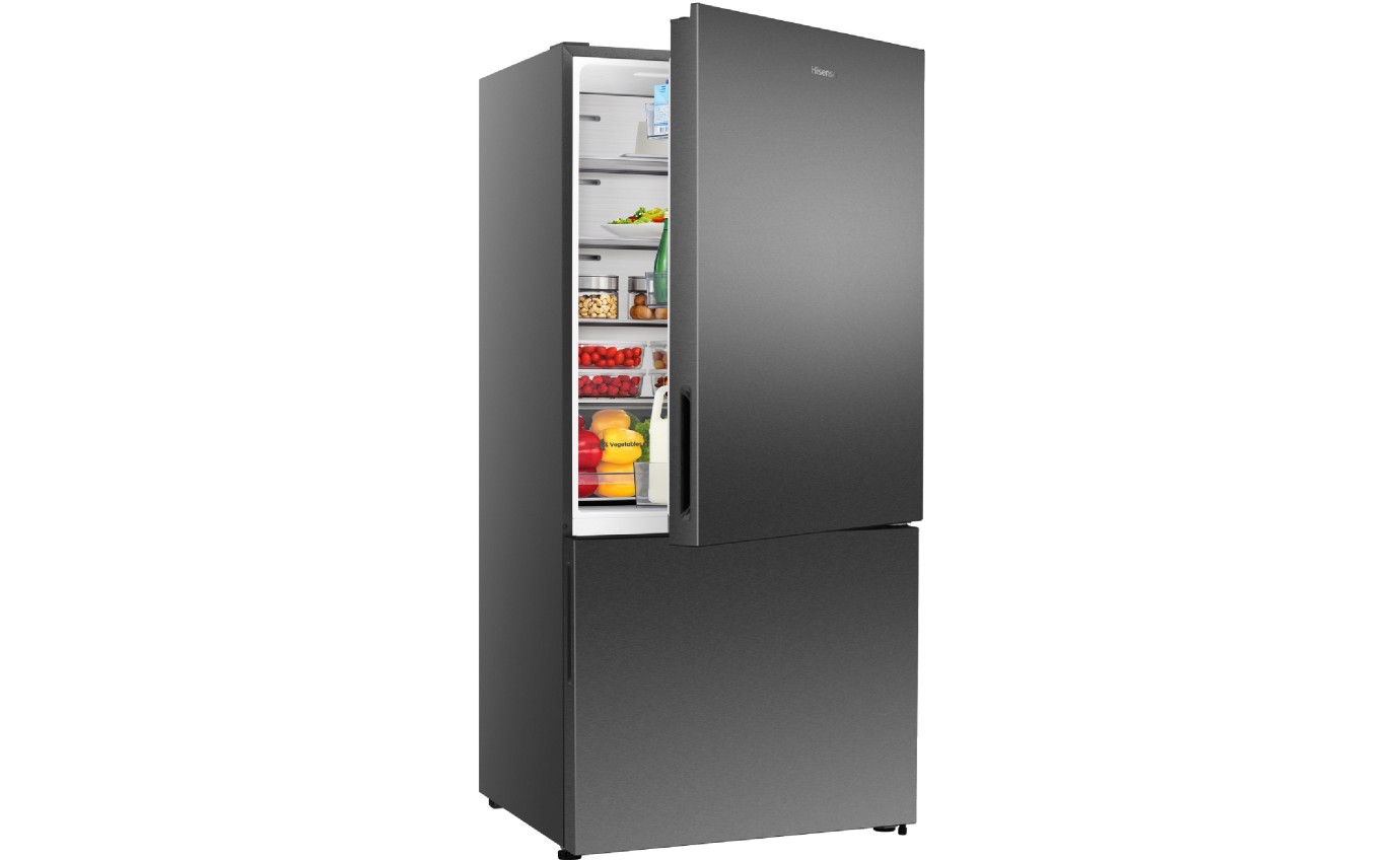 Hisense 503L Bottom Mount Fridge (Dark Stainless Steel) HRBM503E