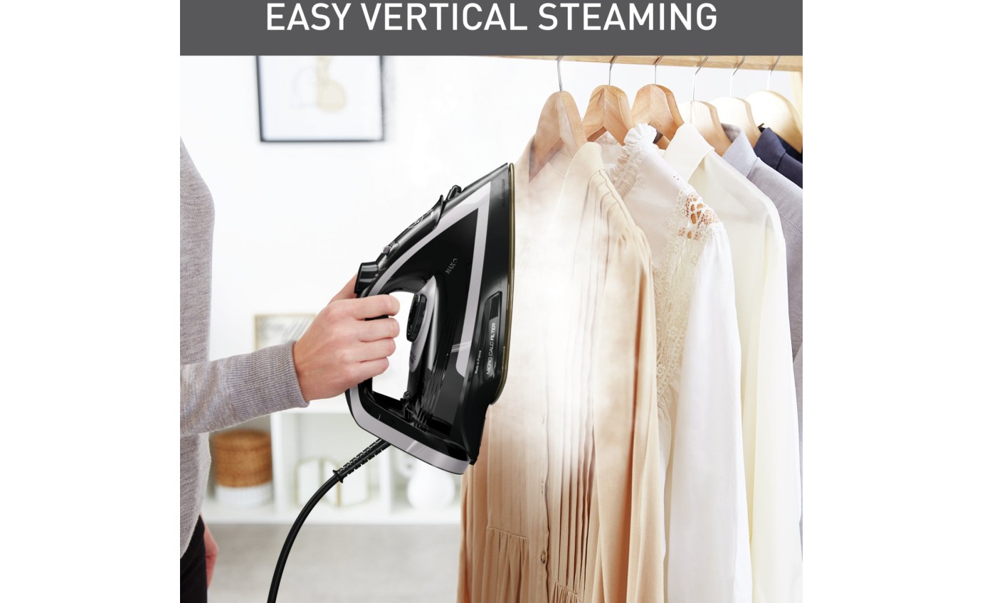 Tefal Puregliss Anti-Calc Steam Iron (Shady & Black) FV8062