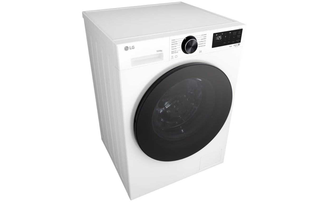 LG 10/6kg Series 3 AI Front Load Wash and Dry Combo (White) WXC31410W