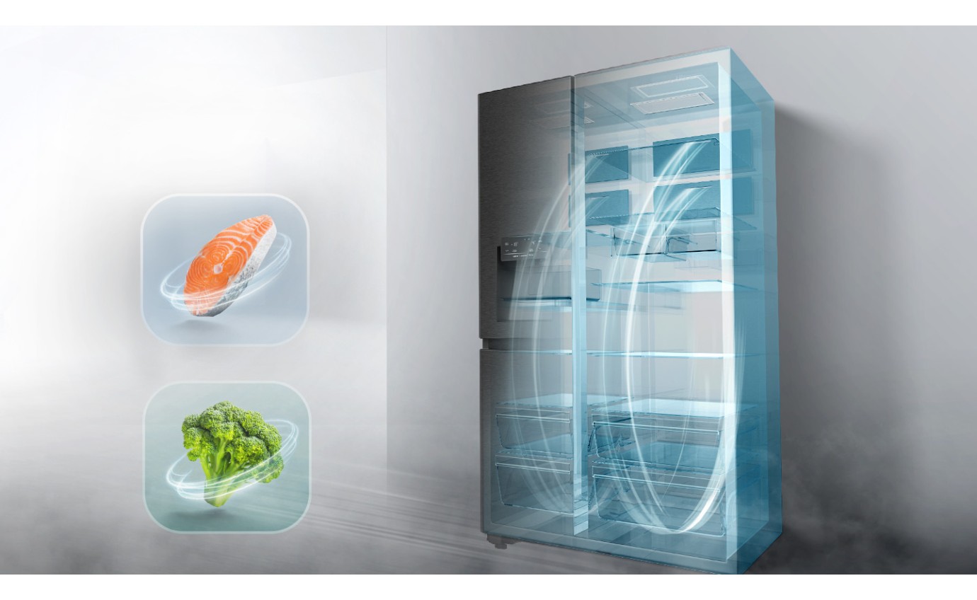 Hisense 632L Side by Side Fridge (Black) HRSBS633BW