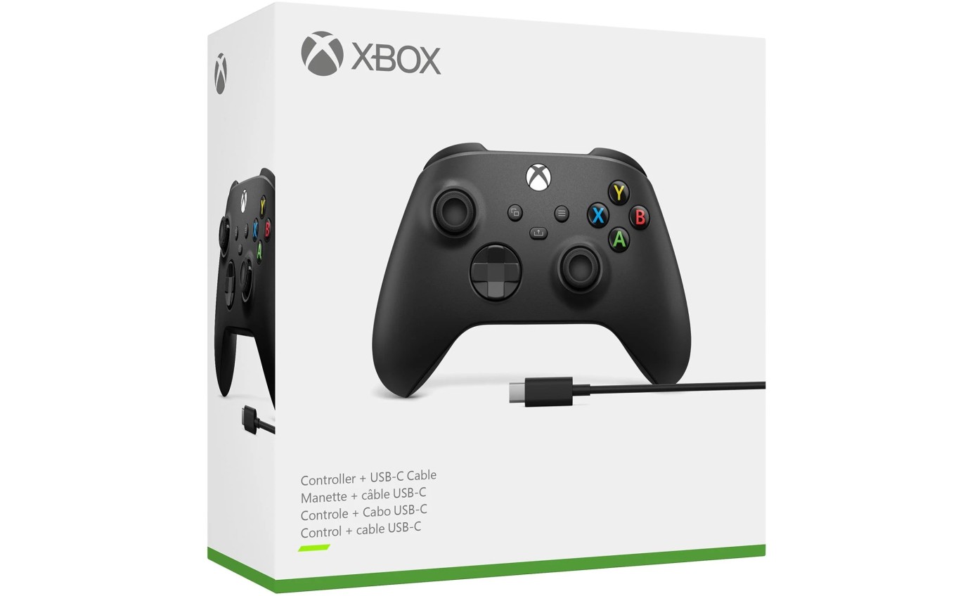 Xbox Wireless Controller + USB-C&reg; Cable (Black) EP229945
