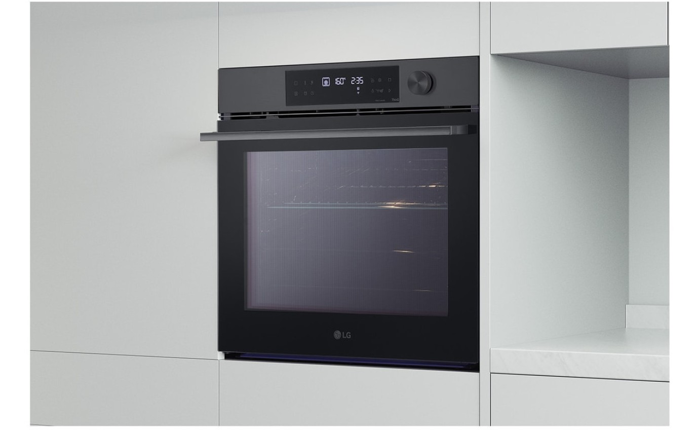 LG 76L InstaView Series 7 Pyrolytic Oven (Black Stainless Steel) BO607G1MB4