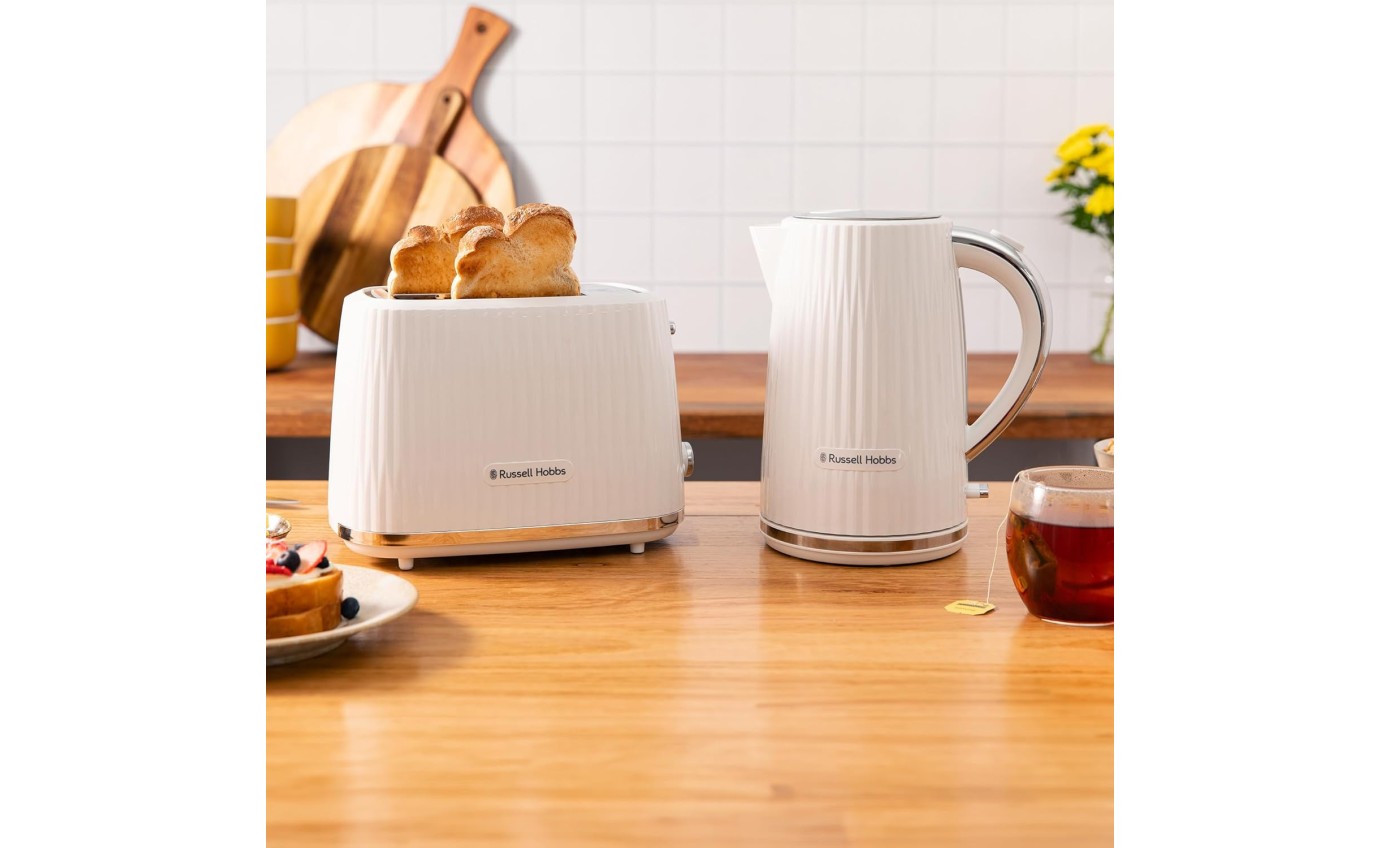 Russell Hobbs Eden 2 Slice Toaster (White) RHT2737WHT