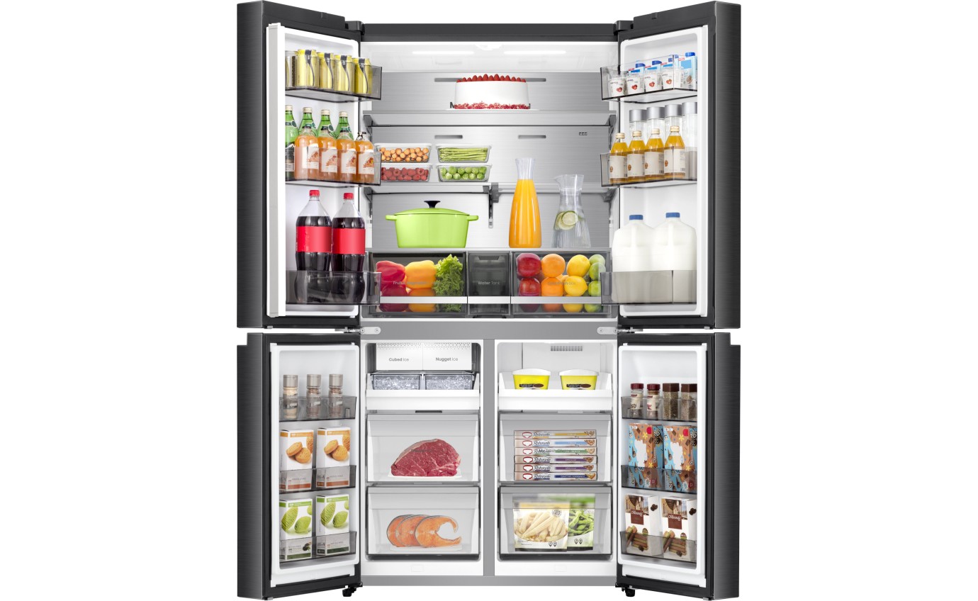 Hisense 640L PureFlex French Door Fridge (Dark Stainless Steel) HRCD640TBW