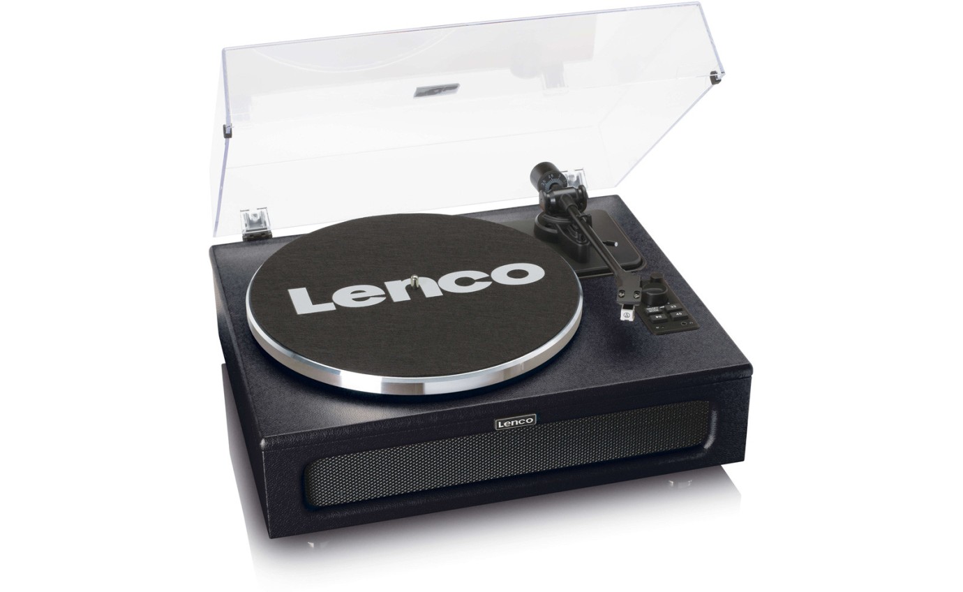 Lenco LS-430 Turntable with 4 Built-in Bluetooth Speakers 50W (Black) LS430BK
