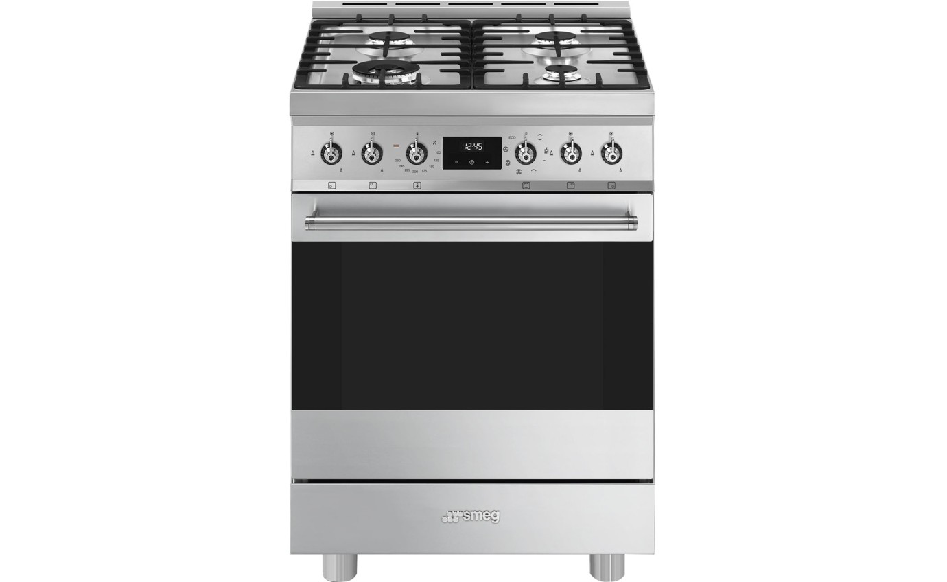 Smeg 60cm Gas/Electric Upright Cooker CS6GMXA2
