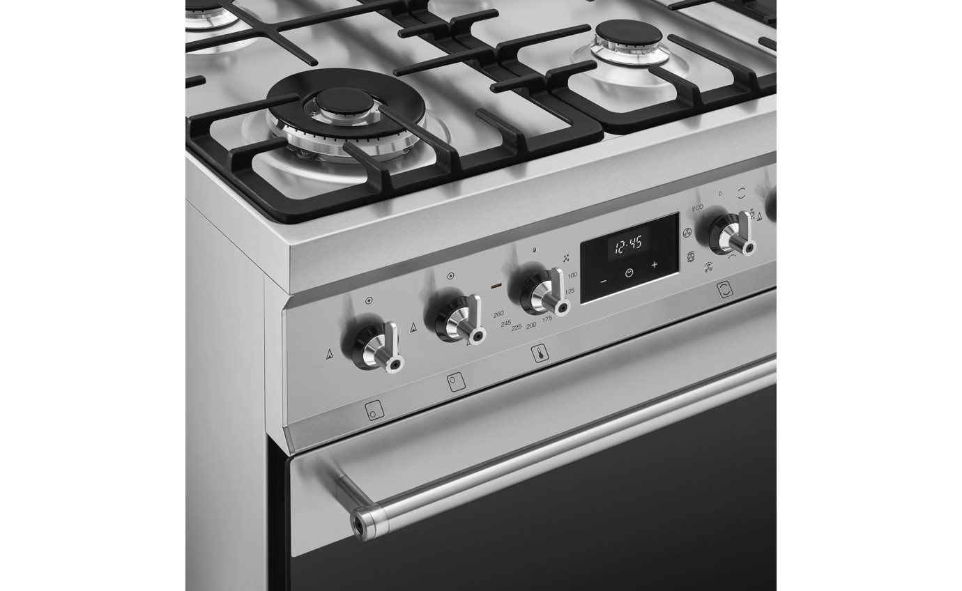 Smeg 60cm Gas/Electric Upright Cooker CS6GMXA2