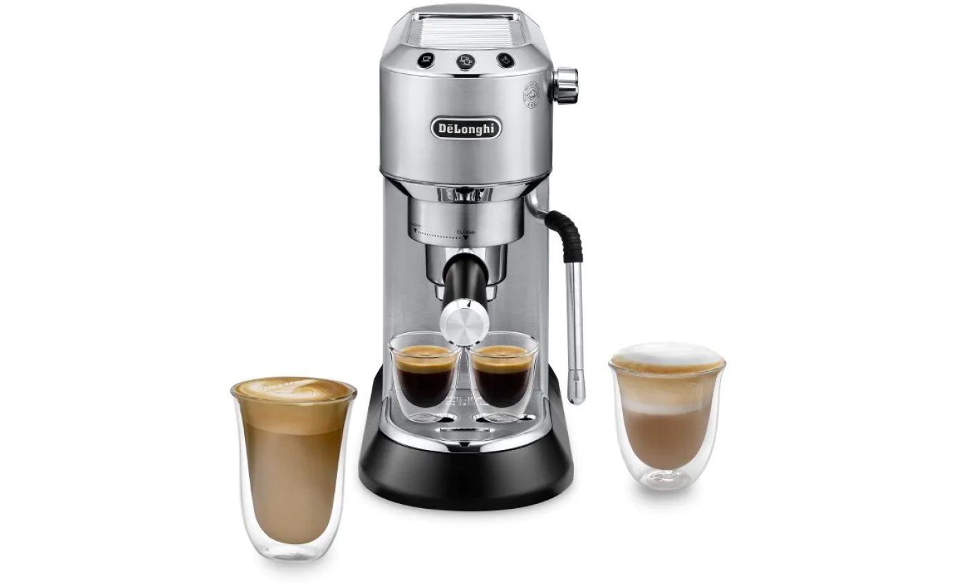 DeLonghi Dedica Arte Manual Espresso Machine (Silver) EC885M