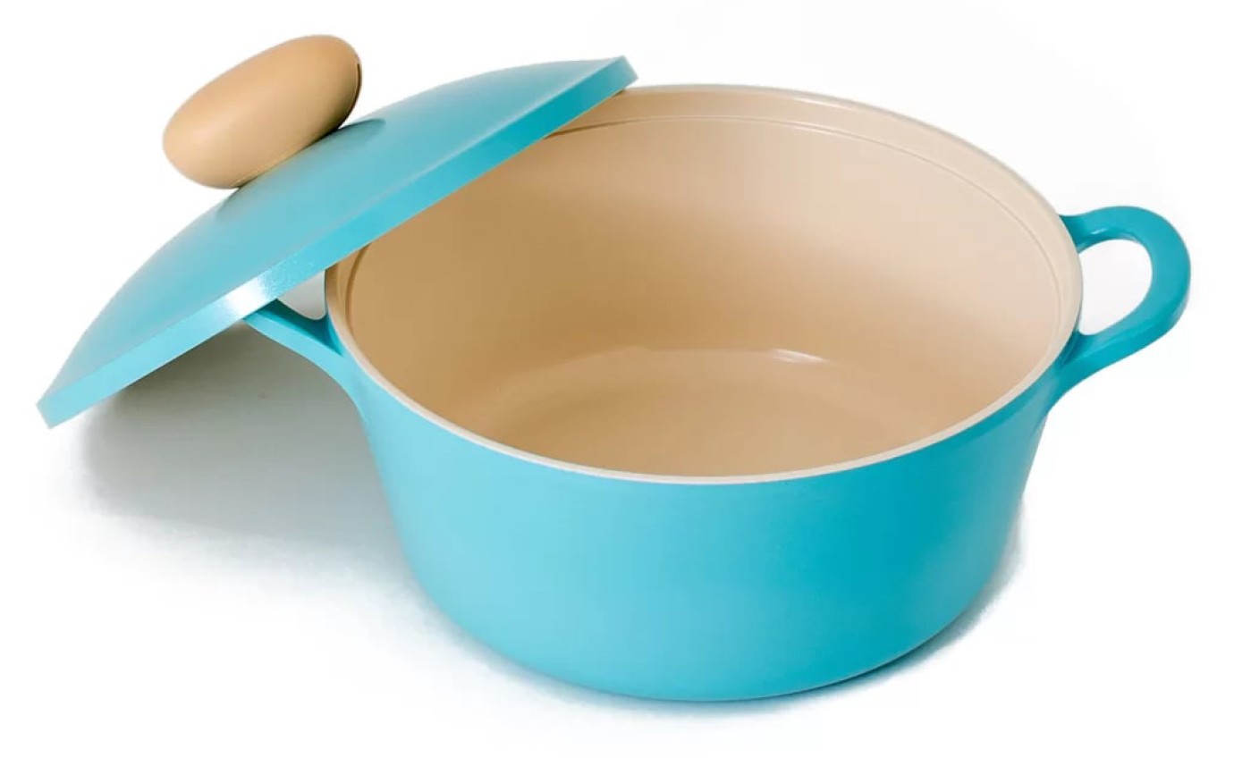 Neoflam 22cm Retro Stockpot Induction with Die-Cast Lid (Mint) EKRTC22