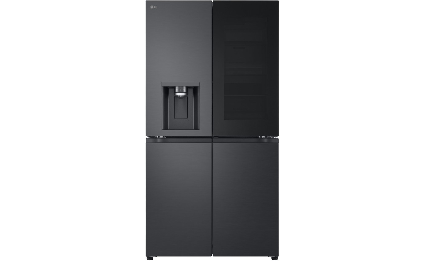 LG 847L InstaView French Door Fridge (Matte Black) GFV900MBLC