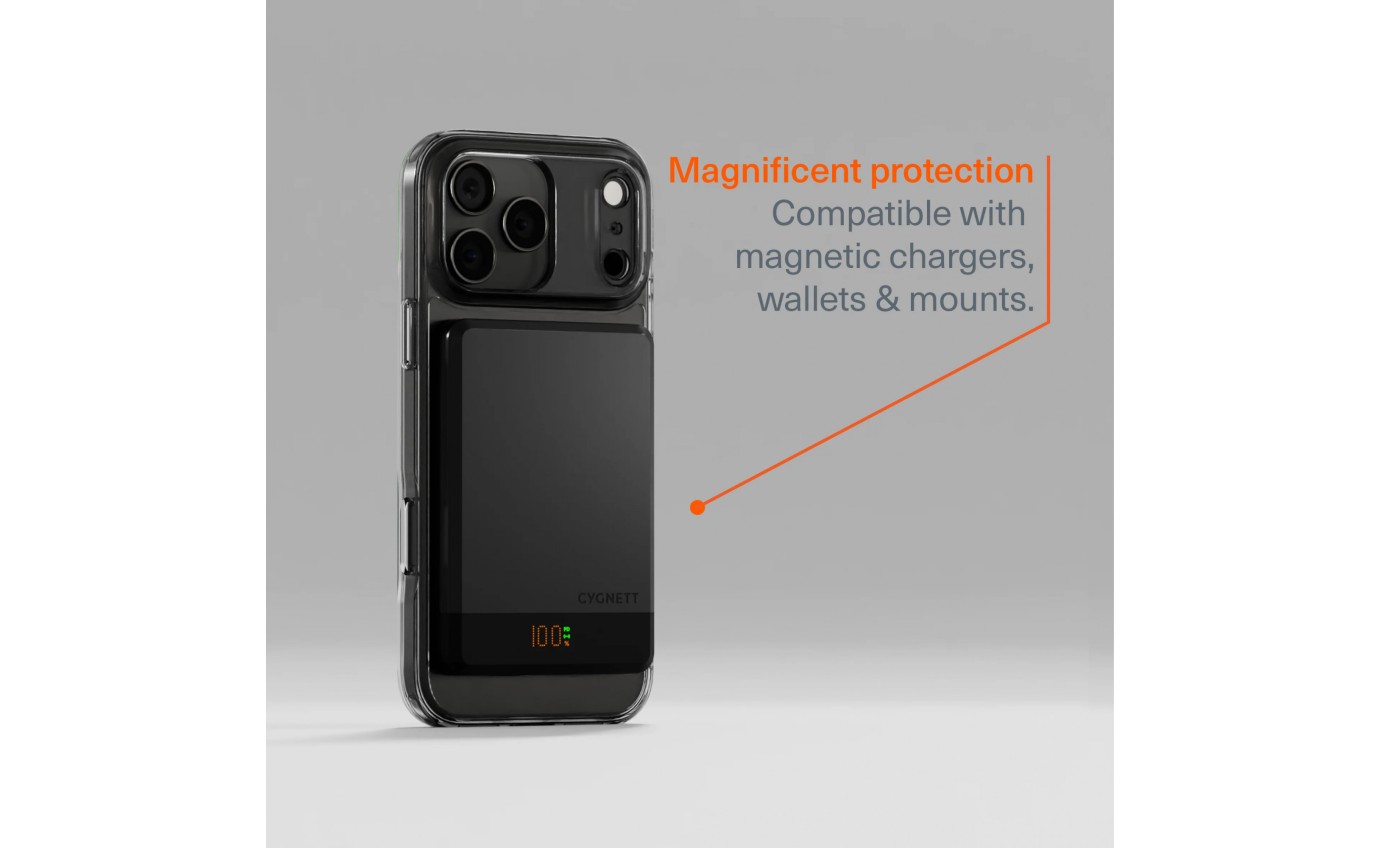 Cygnett AeroMag Magnetic Case for iPhone 17 Pro Max (Clear) 11901340999