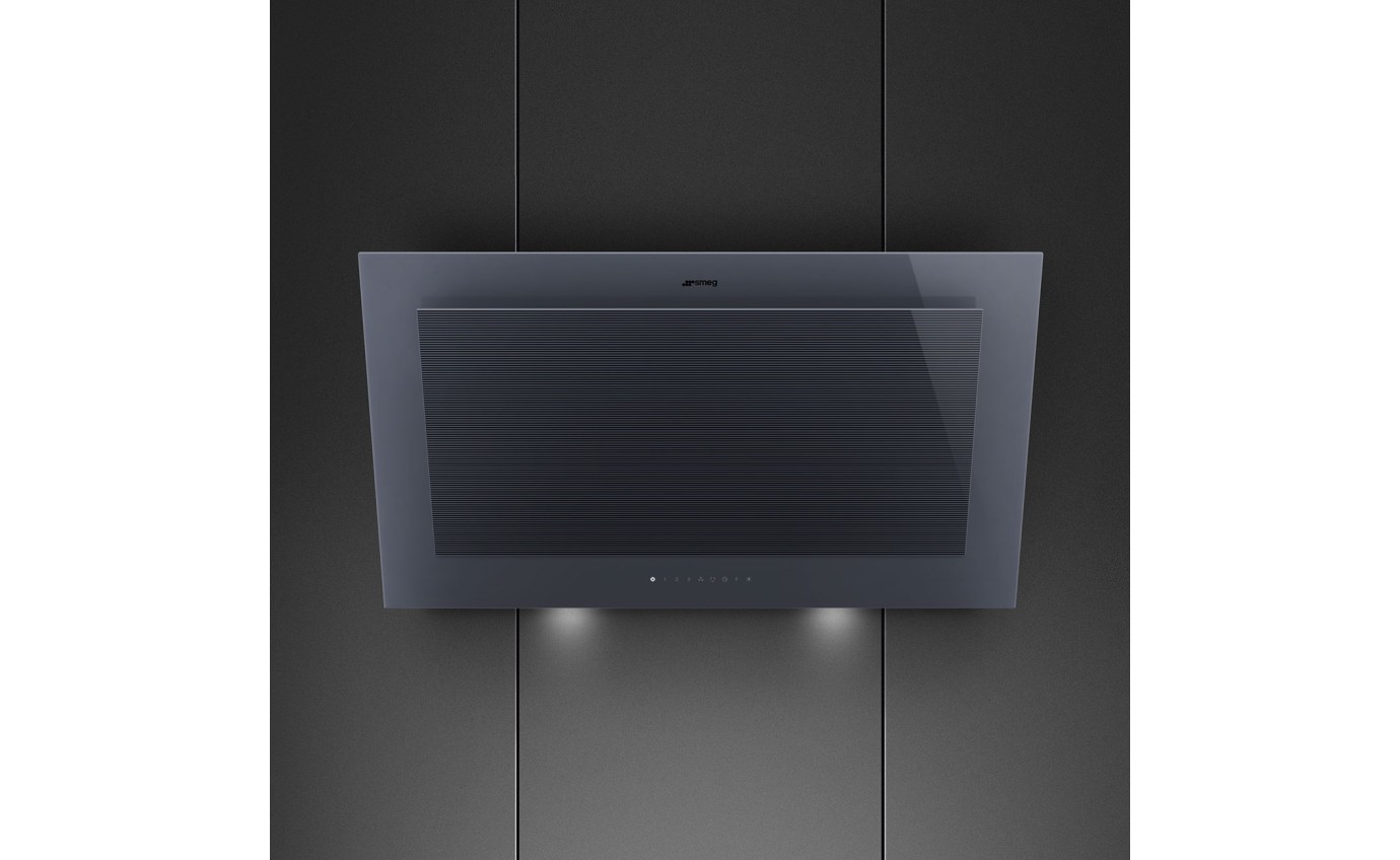 Smeg 90cm Linea Vertical Rangehood (Neptune Grey) KV194G