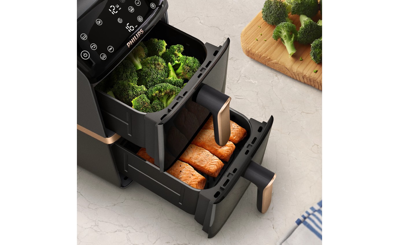 Philips 4000 Series Stacked Dual Basket Airfryer NA46270