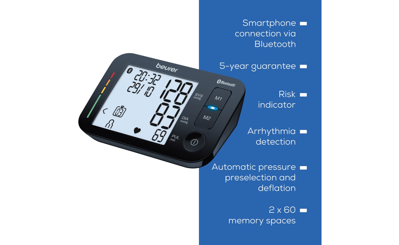 Beurer Bluetooth Upper Arm Blood Pressure Monitor BM54