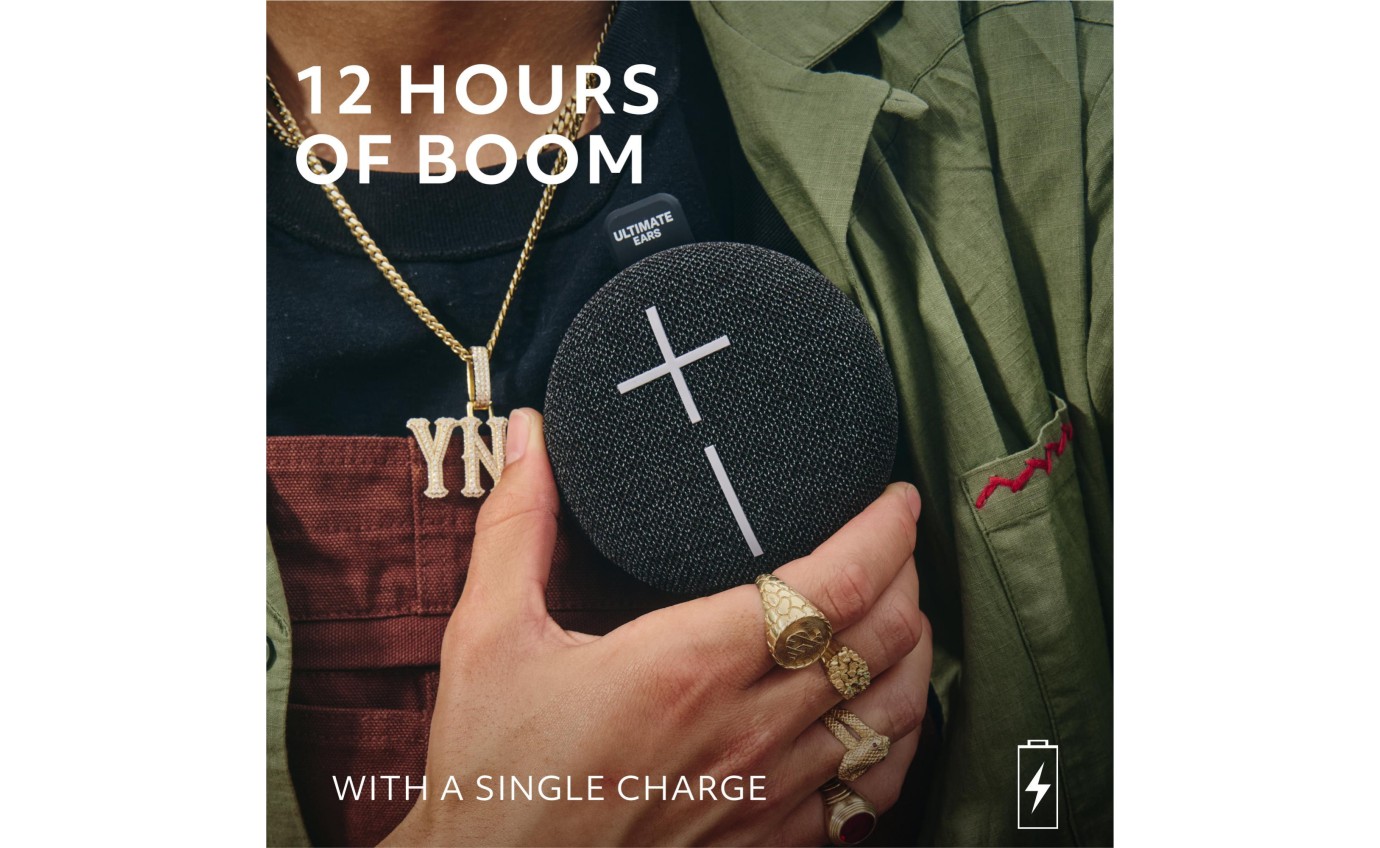 Ultimate Ears MINIROLL Portable Bluetooth Speaker (Gentle Black) 984002018