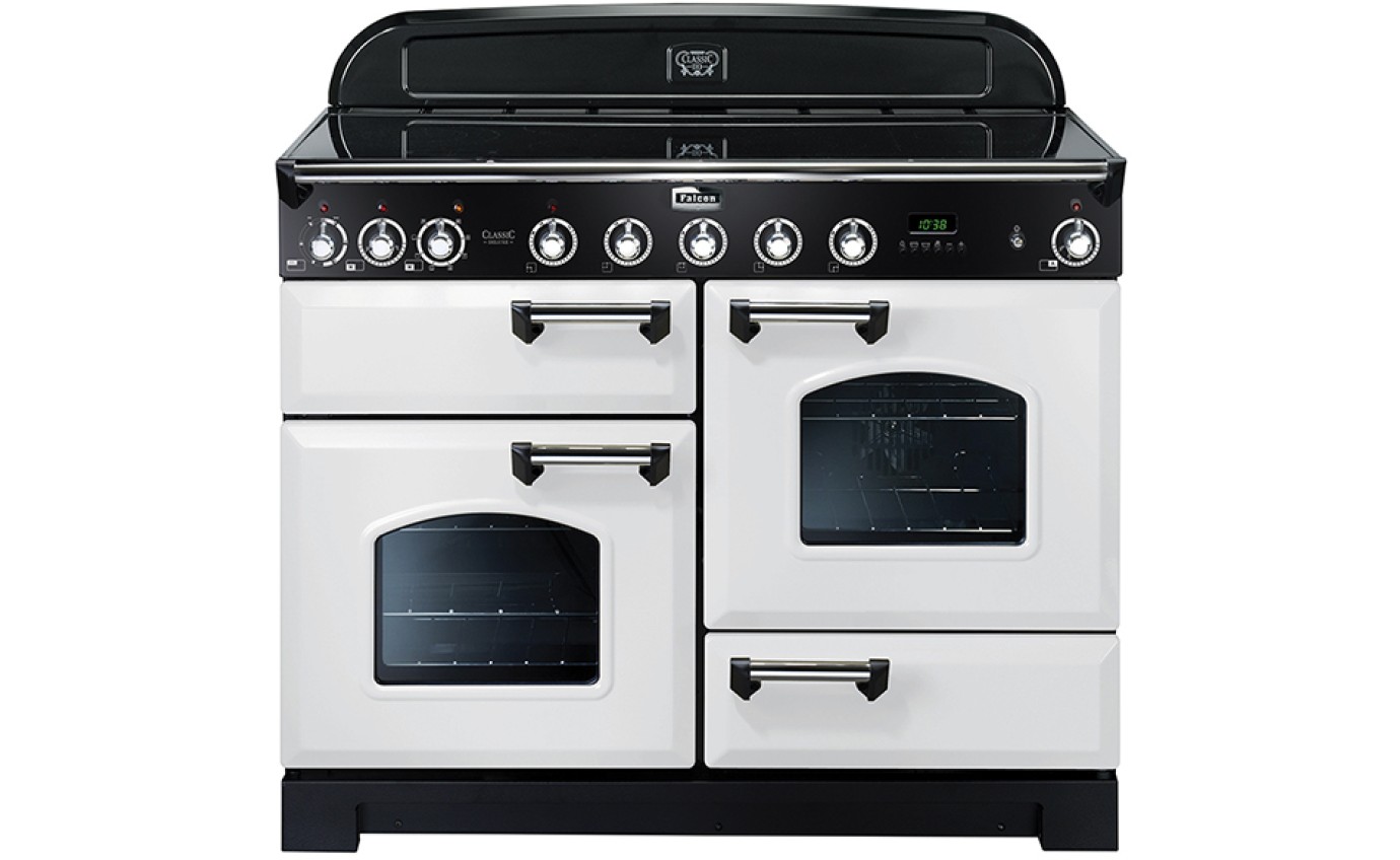 Falcon 110cm Classic Deluxe Induction Cooker (White/Chrome) CDL110EIWHCH