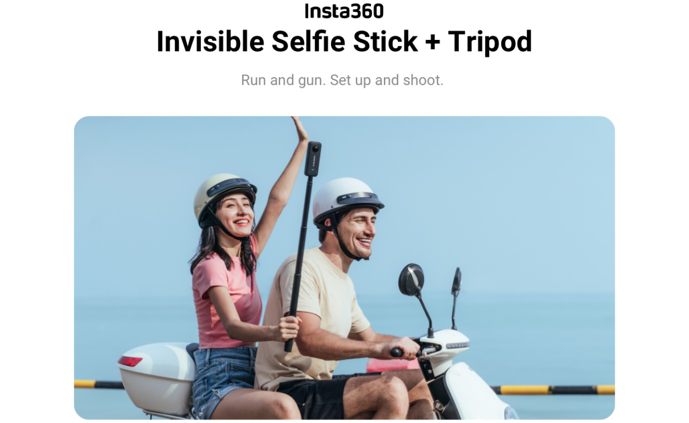 Insta360 2-in-1 Invisible Selfie Stick + Tripod INSTAONEX209