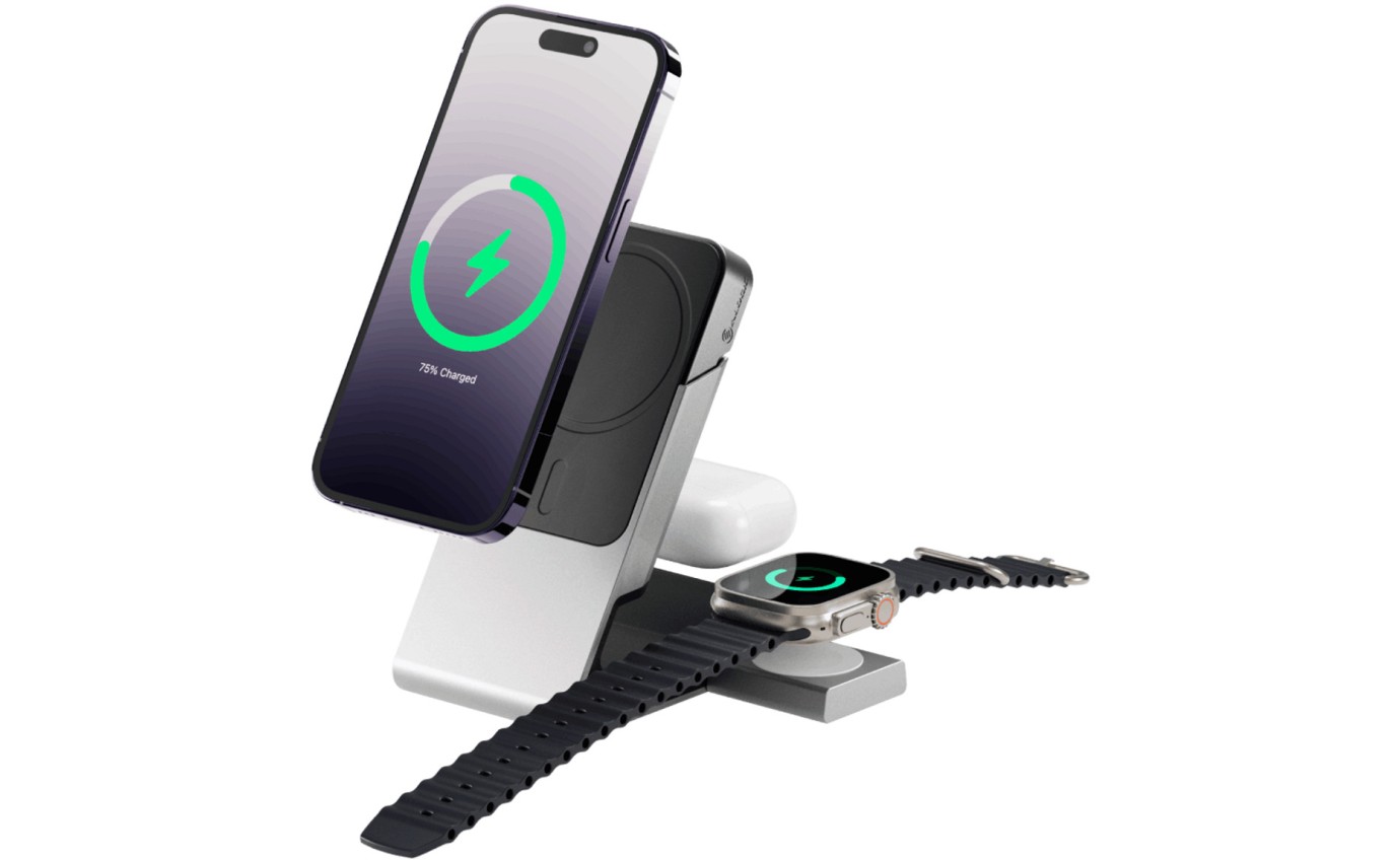 ALOGIC 3-in-1 Magnetic Charging Dock with Power Bank (Black) MSPBDDAWCG