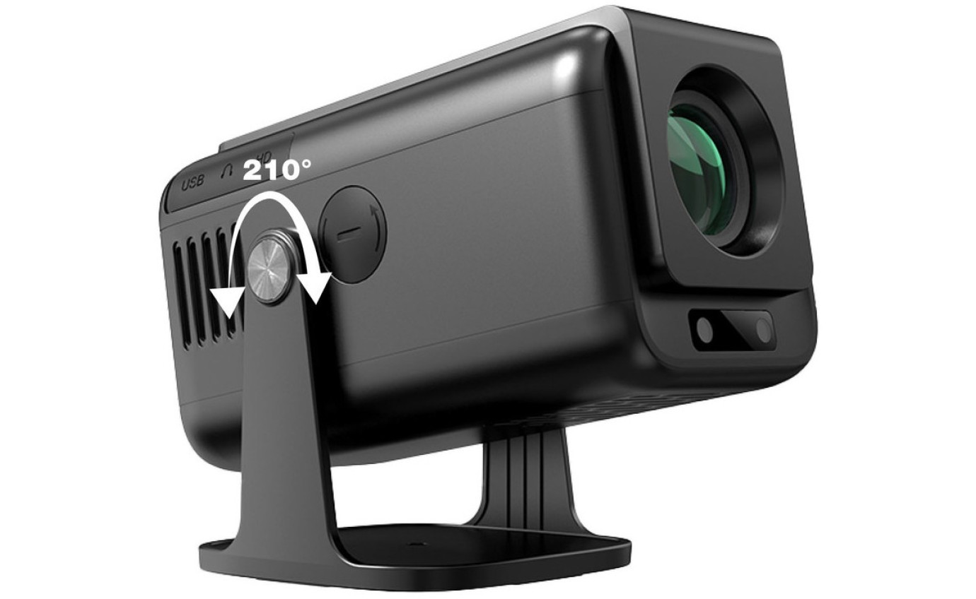 Laser 1080p Android Multi-Angle LED Projector Black PJTUFHA3065