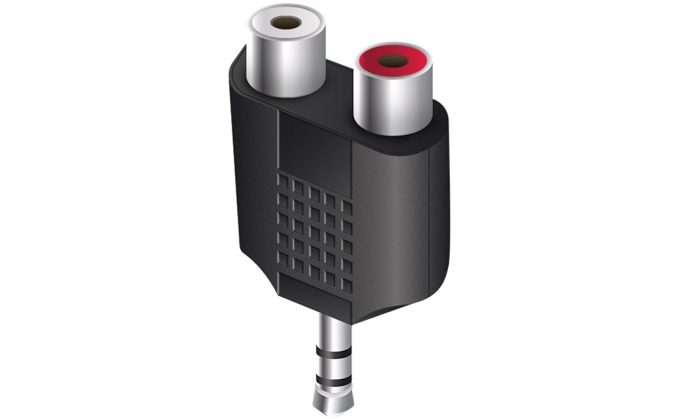 ALOGIC 3.5mm Audio to RCA Stereo Adapter 35M2RCAFADP