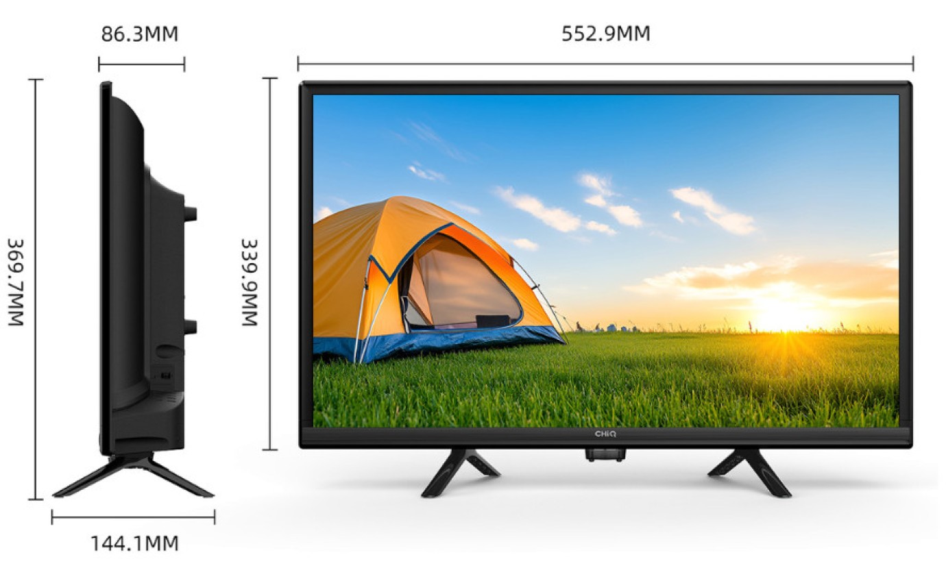 CHiQ 24 inch 12V/240V Portable LED HD Google TV L24D6CG