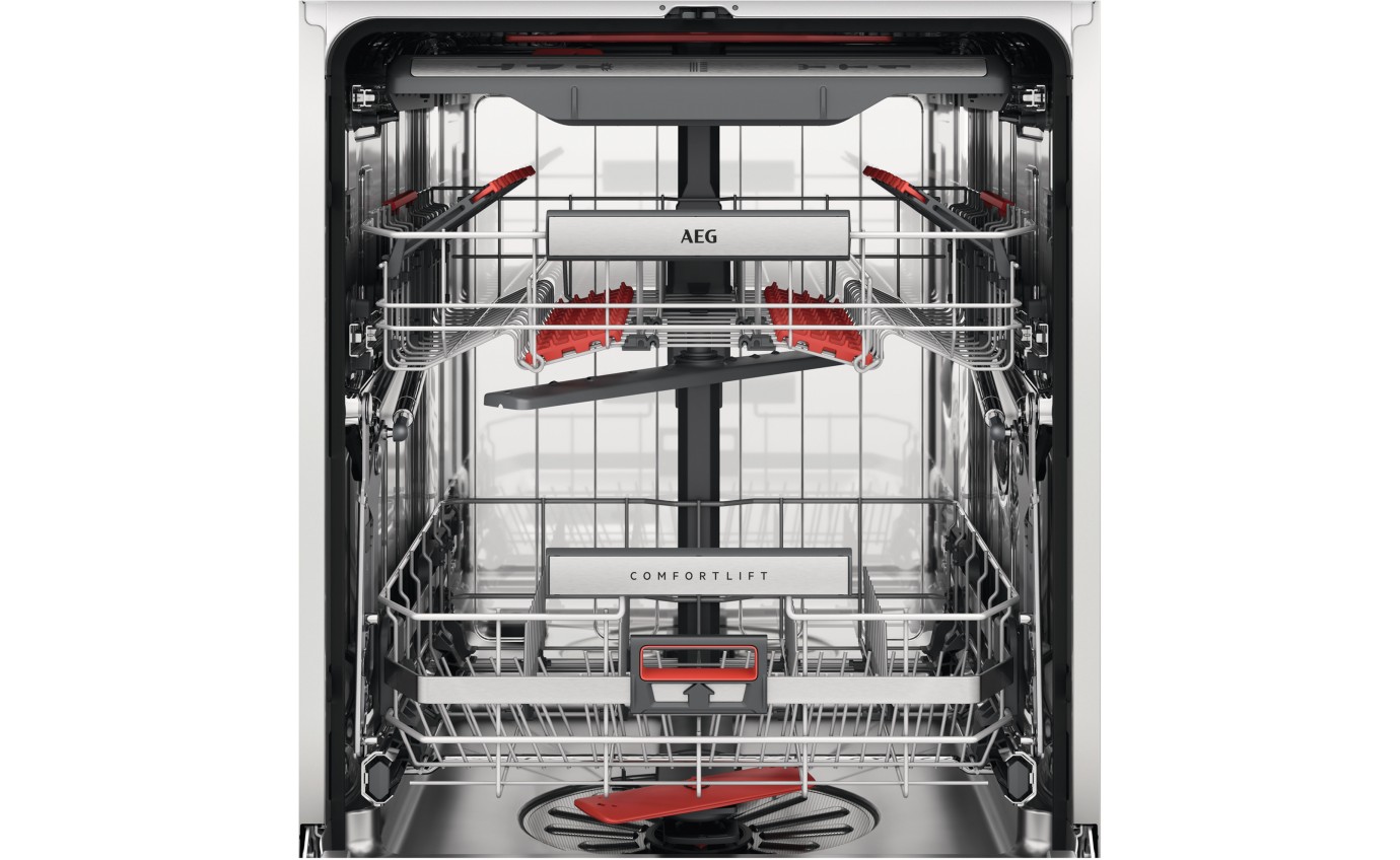 AEG 60cm Built-Under Dishwasher with ComfortLift (Stainless Steel) FFE93800PM