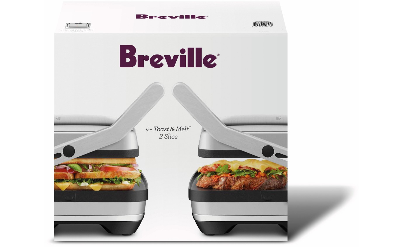 Breville the Toast & Melt™ 2 Slice Sandwich Press LSG525BSS