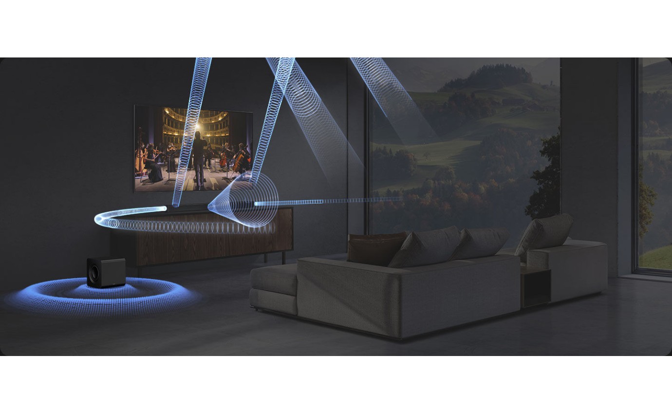 Samsung 5.1.2ch Q-Series Soundbar & Subwoofer with Dolby Atmos HWQ800FXY