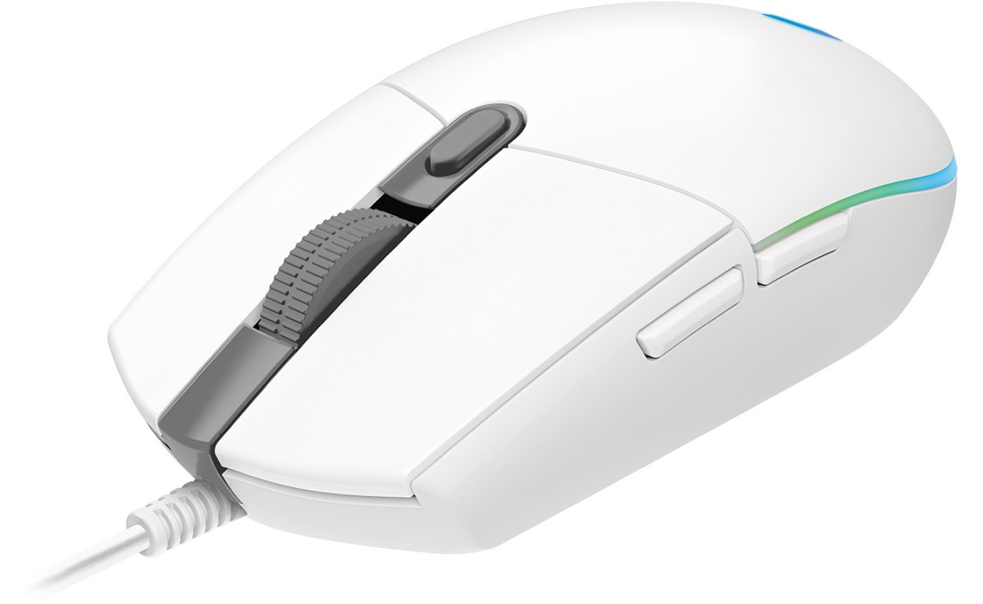 Logitech G G203 Lightsync Gaming Mouse (White) 910005791