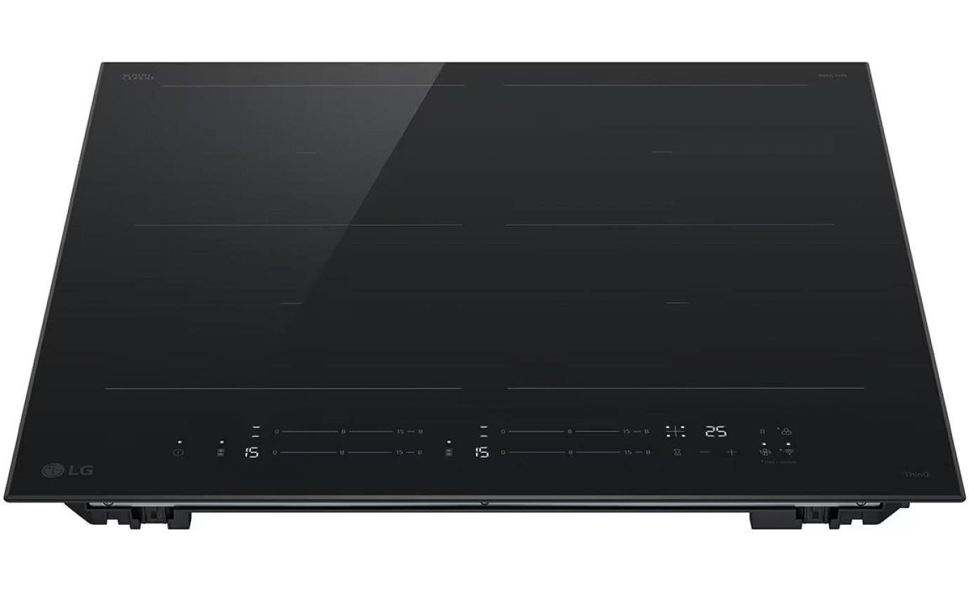 LG 60cm 4 Zone Induction Cooktop BCI607B4BG