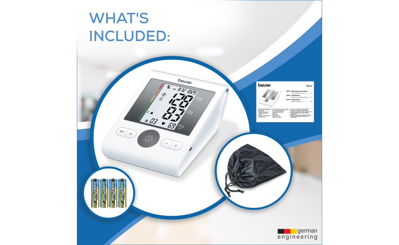 Beurer Upper Arm Blood Pressure Monitor BM28