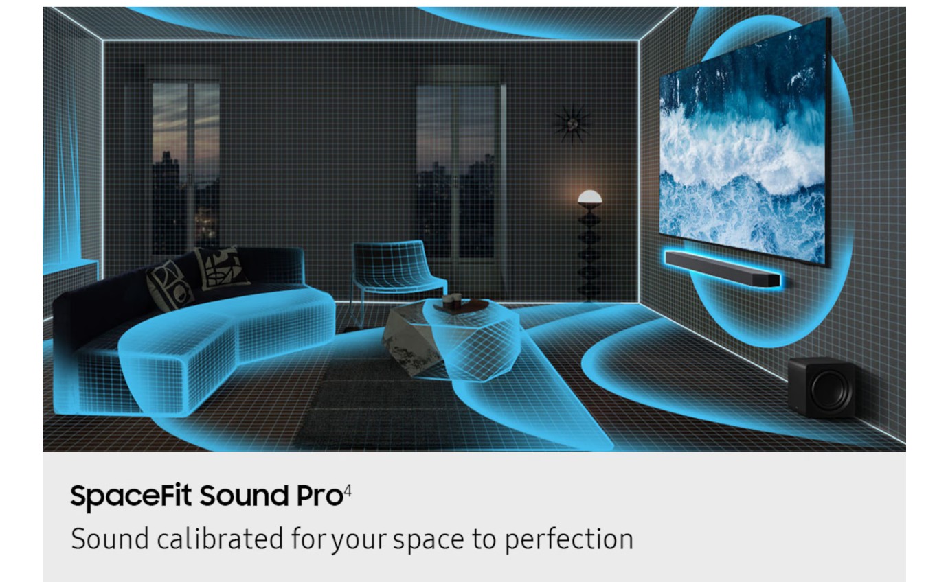 Samsung 11.1.4ch Q-Series Soundbar with Subwoofer & Rear Speakers HWQ990HXY