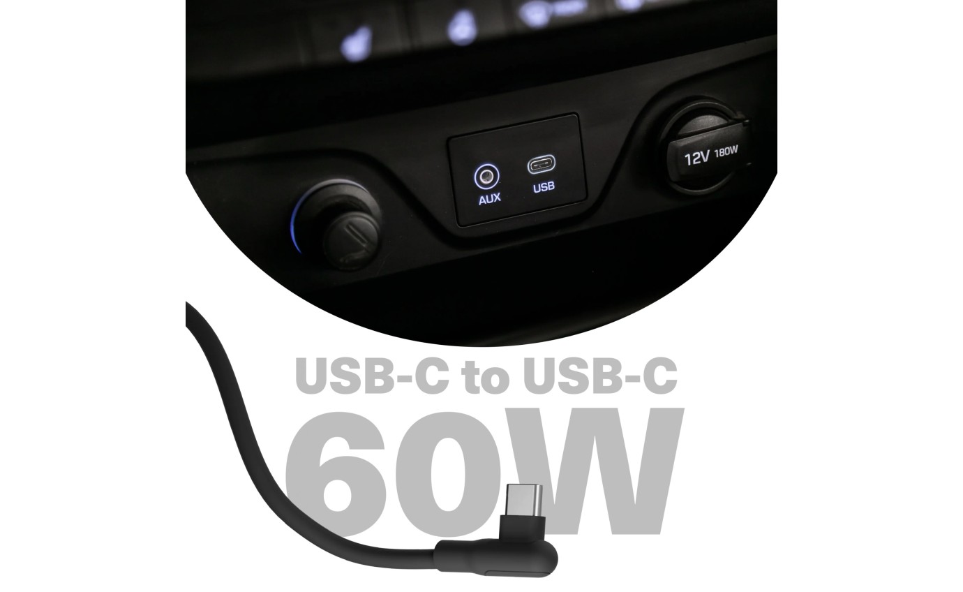 Cygnett DriveSync Right Angle USB-C to USB-C Magnetic Cable 11901359195