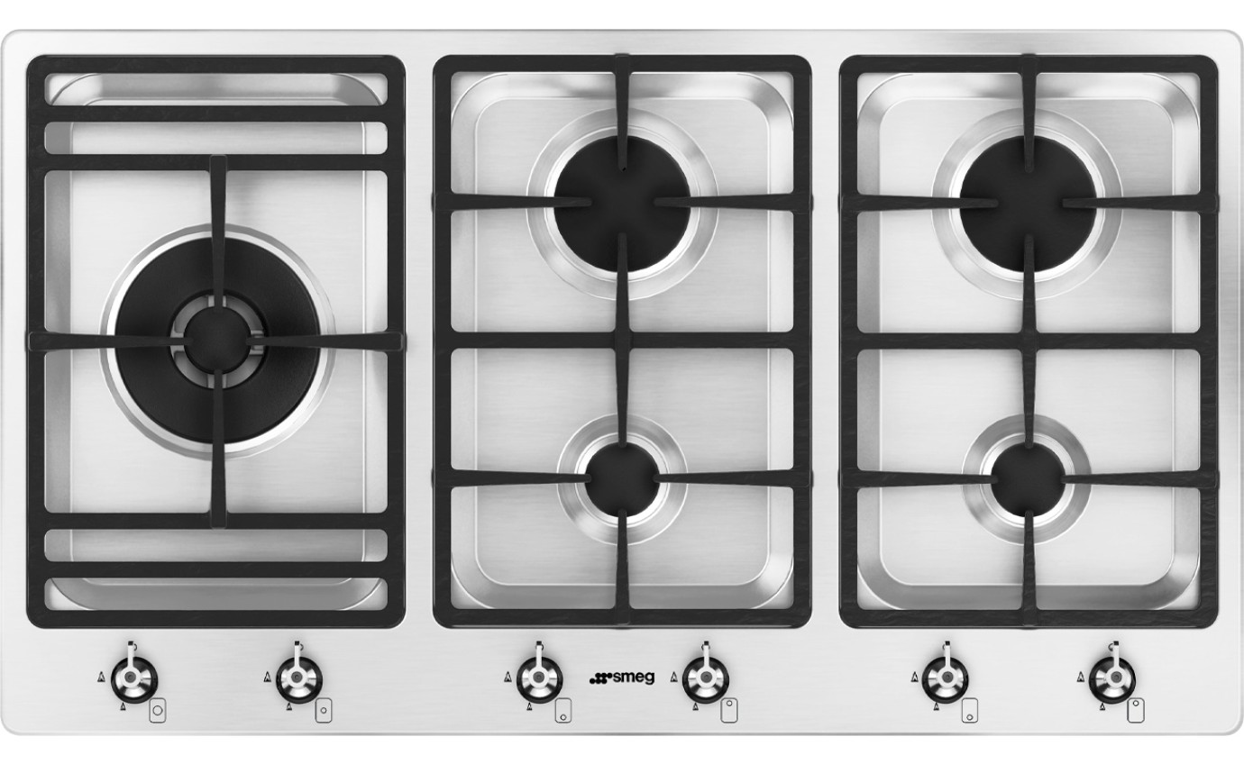 Smeg 90cm Gas Cooktop PSA9062