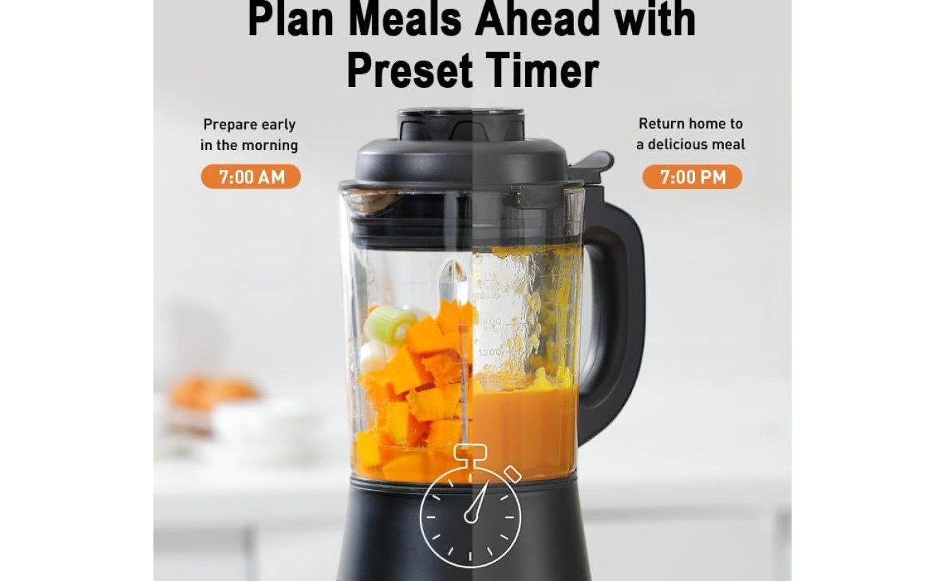 Panasonic All-in-One Hot & Cold Blender with Auto Heat and Blend Cooking Programs MXHG6401KST