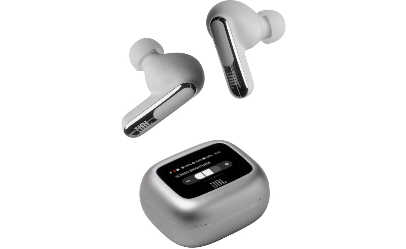 JBL Live Beam 3 TWS Noise Cancelling In-Ear Headphones (Silver) JBLLIVEBEAM3SIL