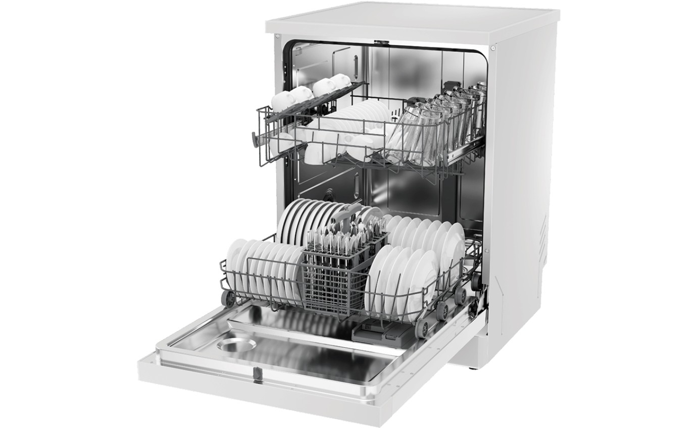 Haier 60cm 300 Series Freestanding Dishwasher (White) HDW13F0W1