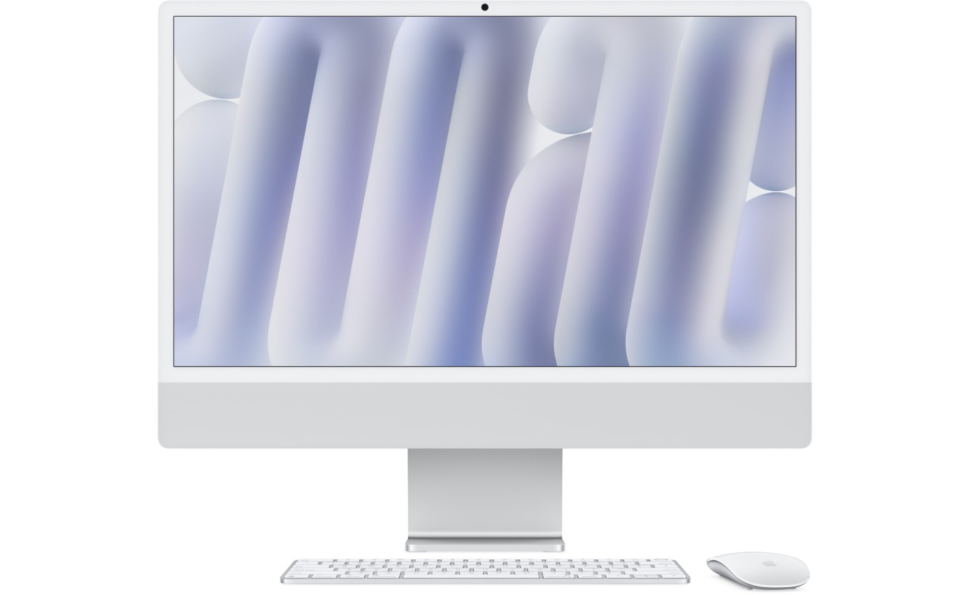 Apple iMac 24 inch Retina 4.5K M4 Chip 10-Core CPU 10-Core GPU 24GB RAM 512GB (Silver) MCR24XA