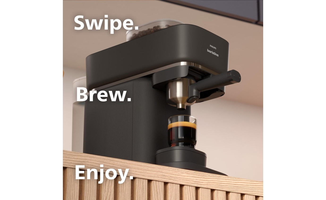 Philips Baristina Espresso Machine (Silhouette Black) BAR30060
