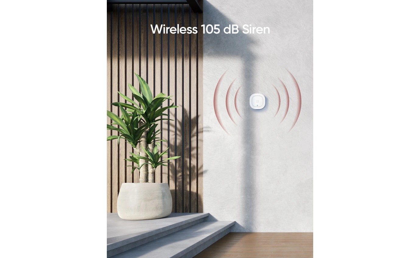eufy Security Siren (105 dB Wireless Alarm) T89700D1