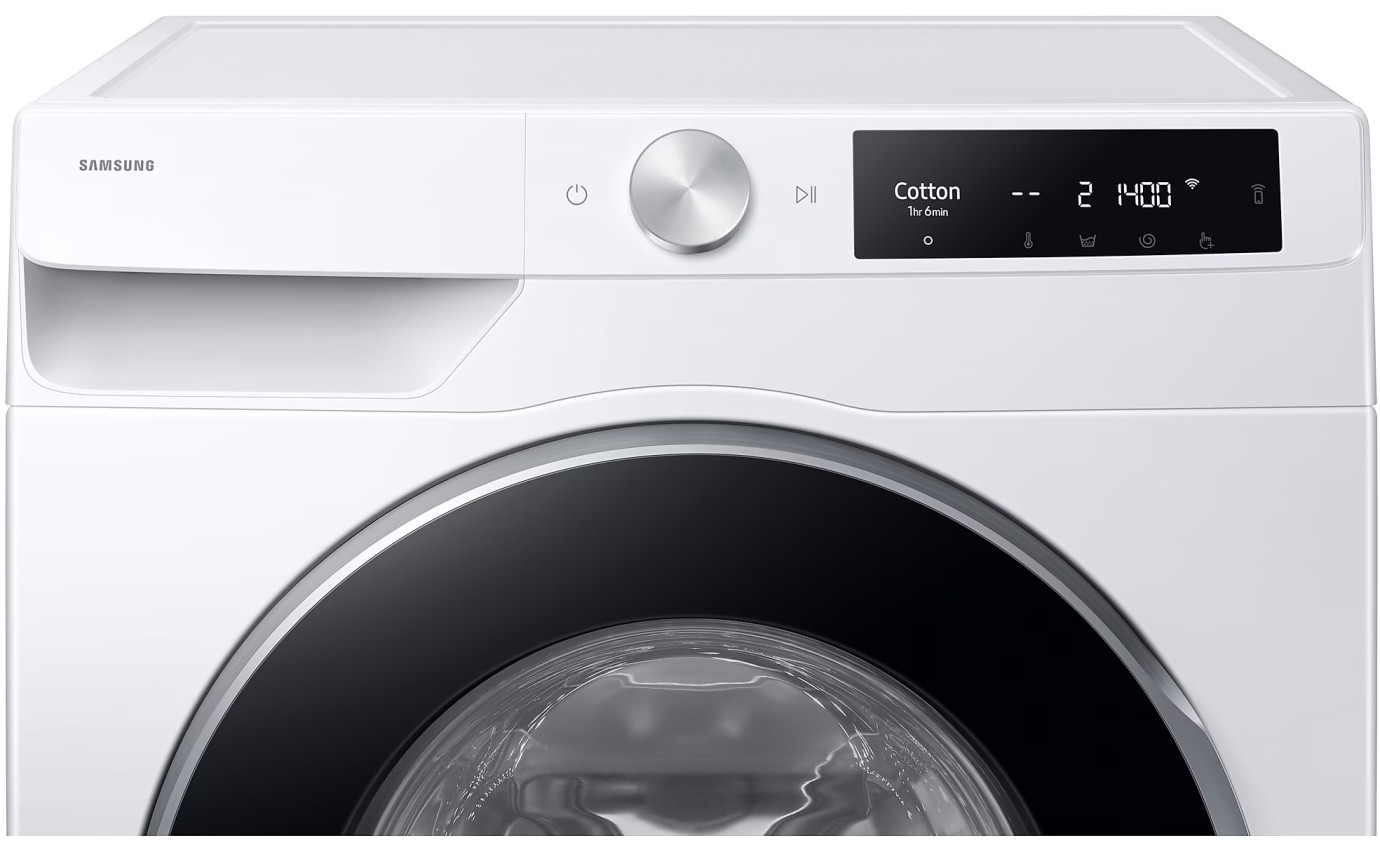 Samsung 9kg Smart Front Load Washing Machine (White) WW90DG6U34LE
