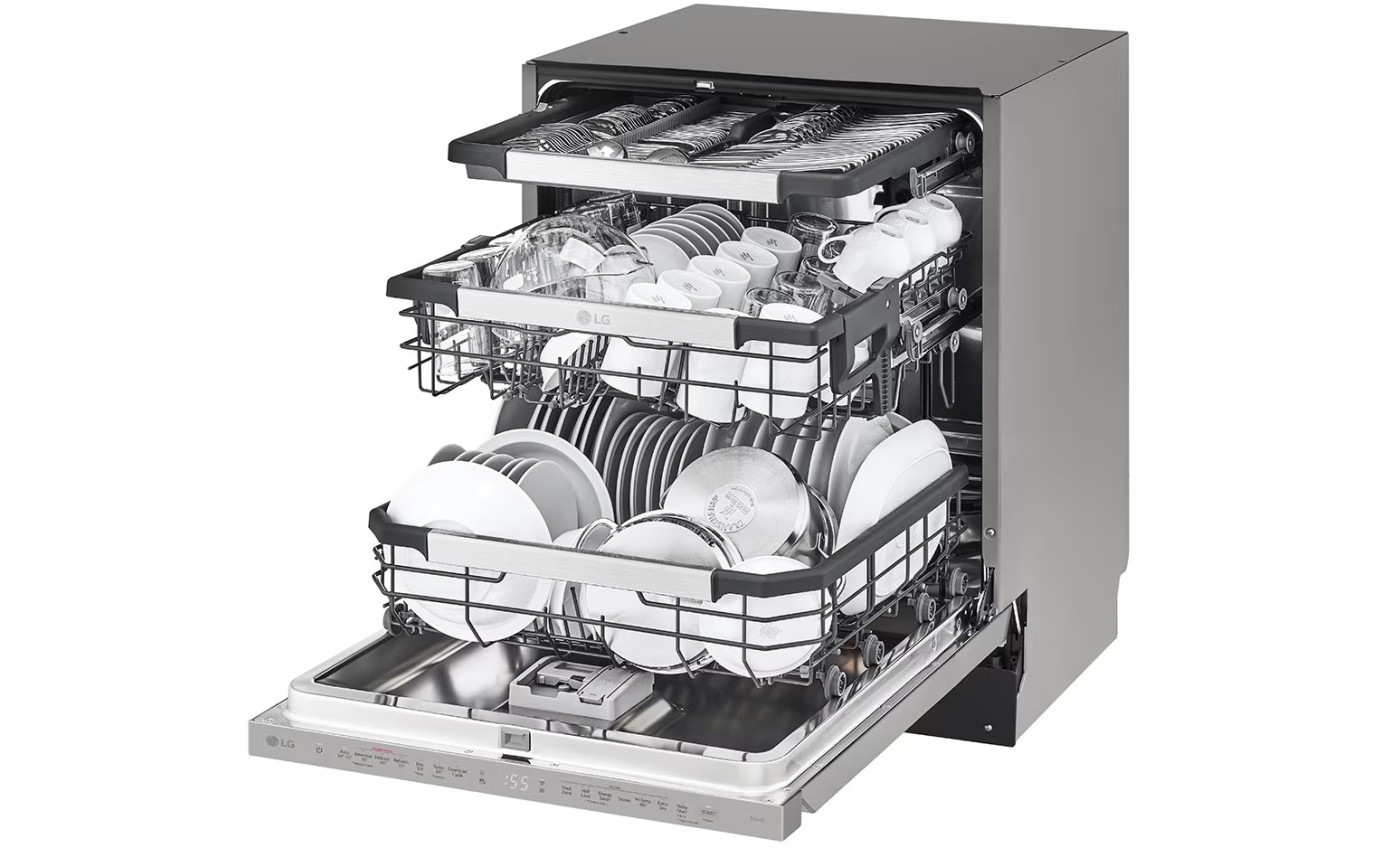LG 60cm Built-Under Dishwasher (Platinum Steel) XD3A25UPS