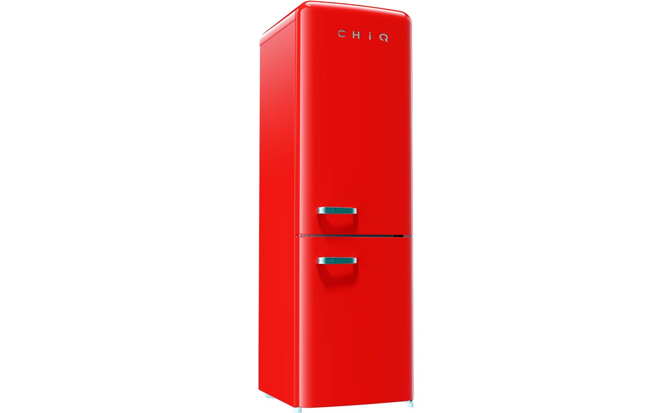 CHiQ 231L Retro Bottom Mount Fridge (Retro Red) CRBM228NR3