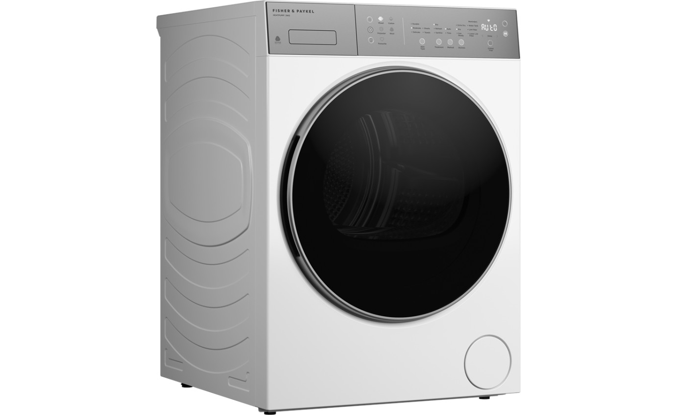 Fisher & Paykel 8kg Series 5 Contemporary Heat Pump Dryer (White) DH8060J5