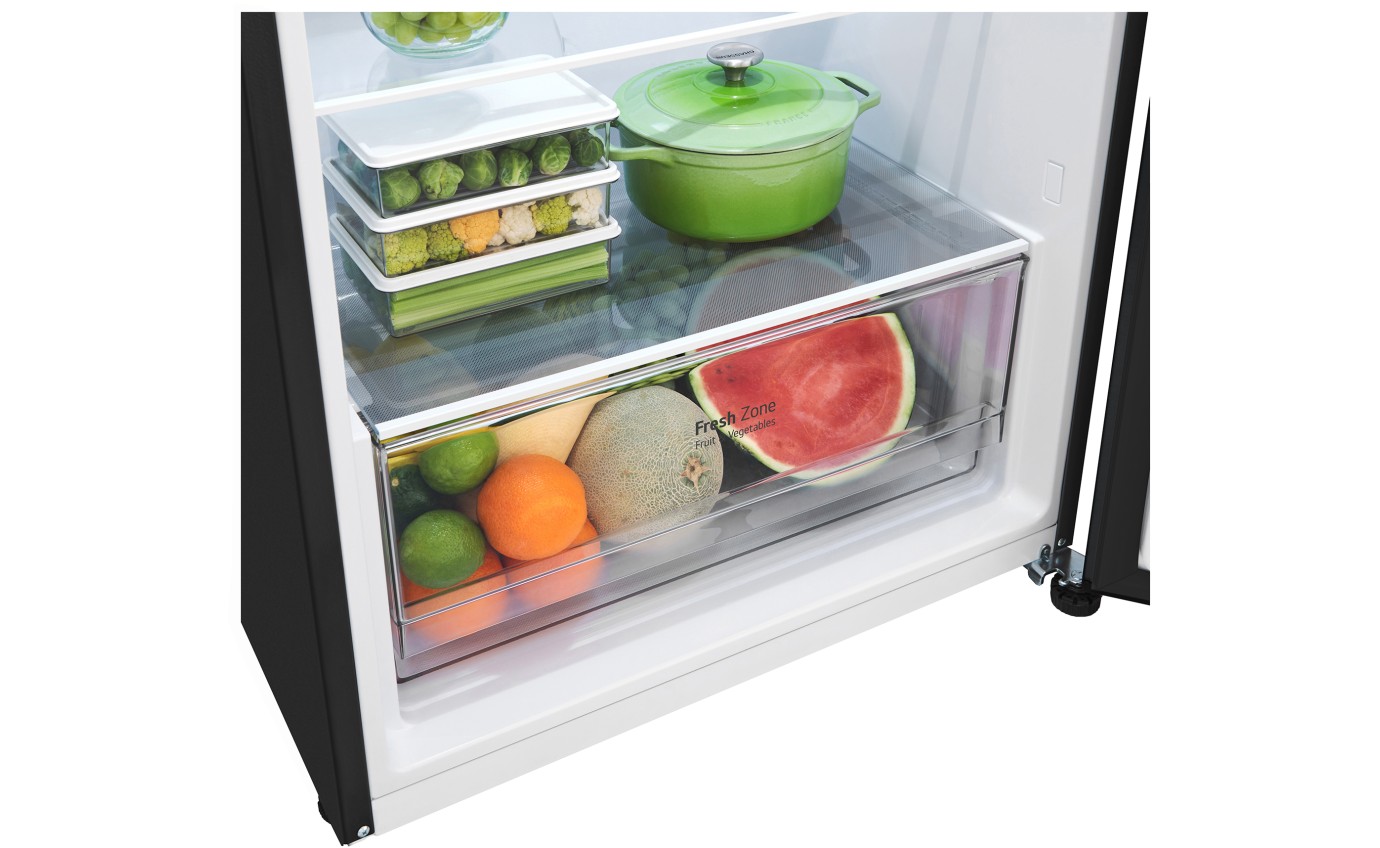 LG 375L Top Mount Fridge (Matte Black) GT5MB