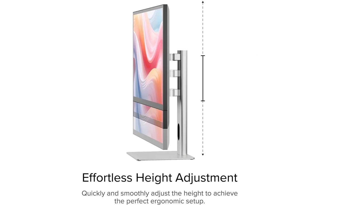 ALOGIC 27 inch Clarity Pro Rotating UHD 4K Monitor with 65W PD and Webcam 27C4KPDW