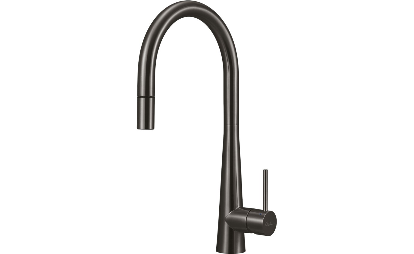 Oliveri Essente 316 Goose Neck Pull Out Mixer (Gunmetal) SS31625GM
