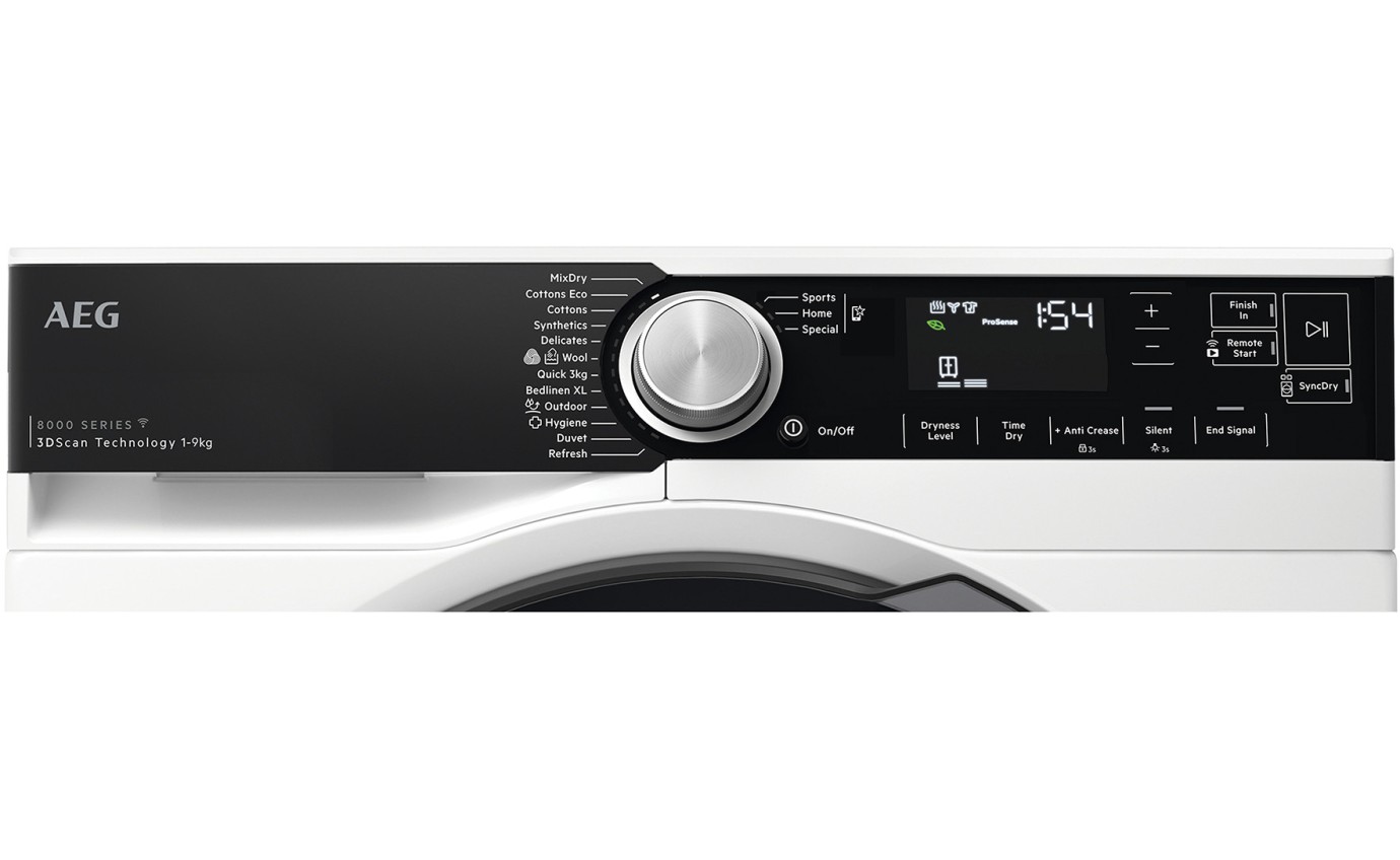 AEG 9kg Heat Pump Dryer T859M6OBC