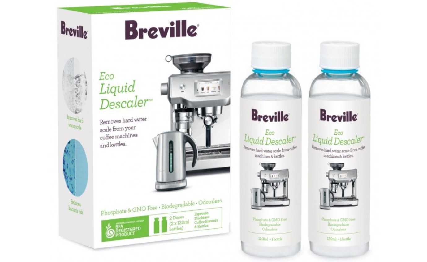 Breville Coffee Machine and Kettle Eco Liquid Descaler (2 Pack) BES009CLR