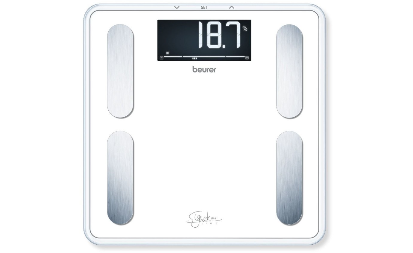 Beurer Signature Line Body Fat Bathroom Scale (White) BF400W